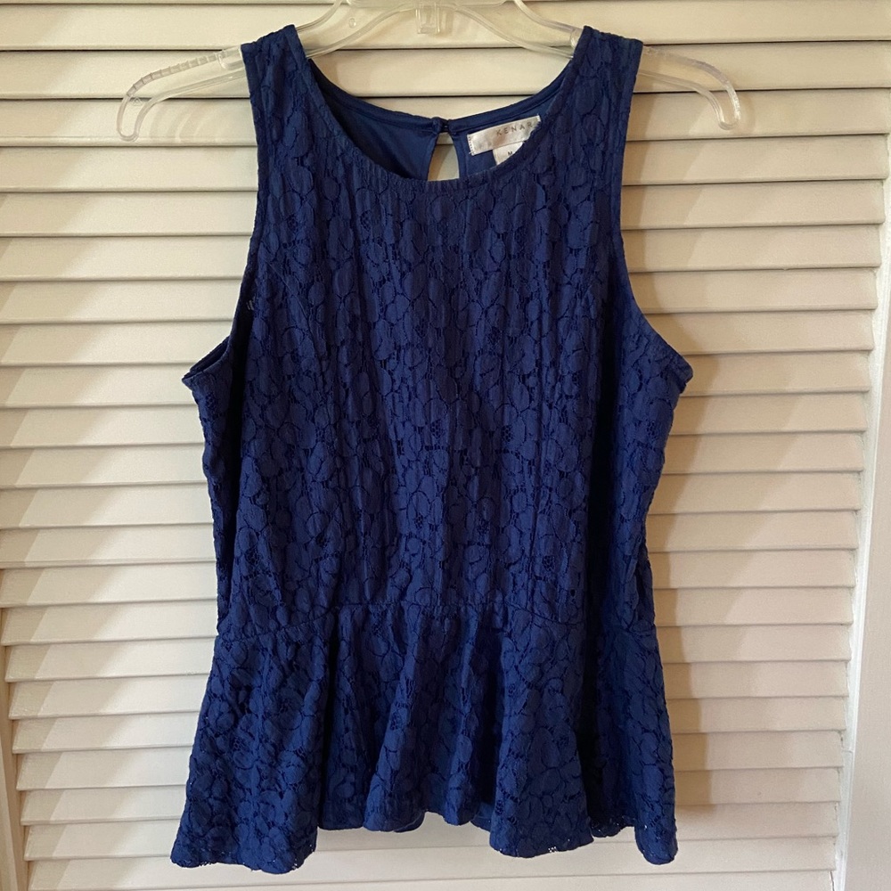 Kenar lace peplum top